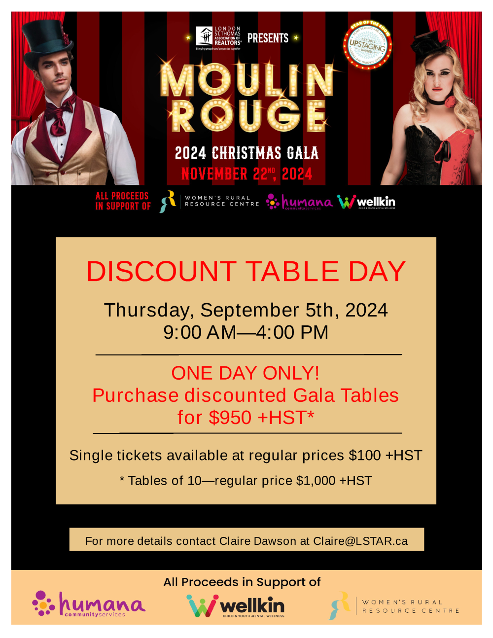 LSTAR Gala Discount Table Day